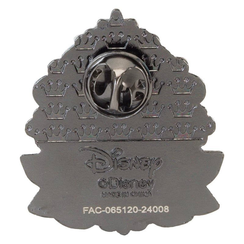 Face arrière grise d'un pins à l'effigie des princesses Disney