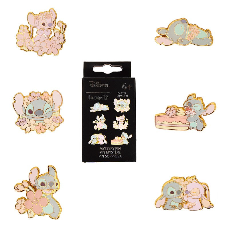 Différents modèles de pins du personnage de Stitch et Angel, 6 modèles