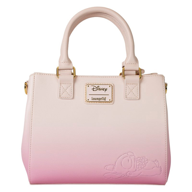 Sac à main et bandoulière Stitch et Angel face arrière de couleurs dégradées de blanc à rose