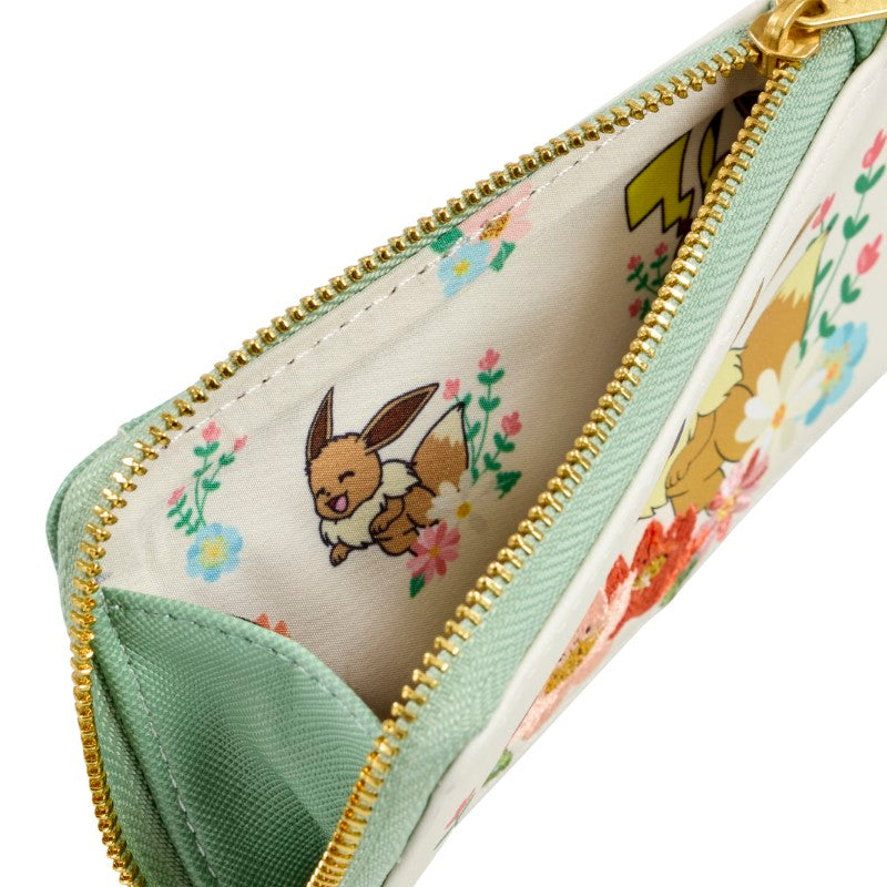 Loungefly - Portefeuille Pokemon Pikachu & Evoli Ambiance Florale