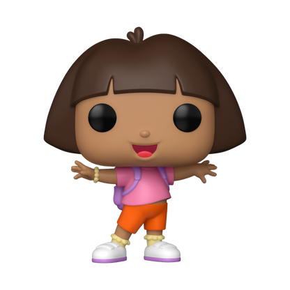 Figurine Funko POP de Dora l'Exploratrice dans sa tenue.