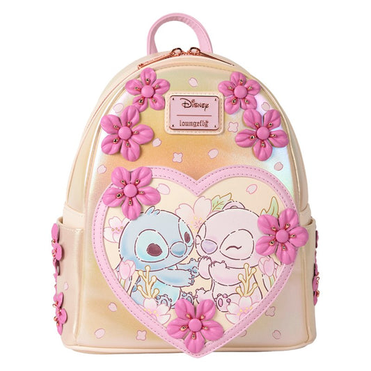 Loungefly - Mini Sac à dos Stitch & Angel Blossom Cute
