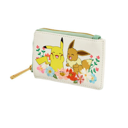 Loungefly - Portefeuille Pokemon Pikachu & Evoli Ambiance Florale